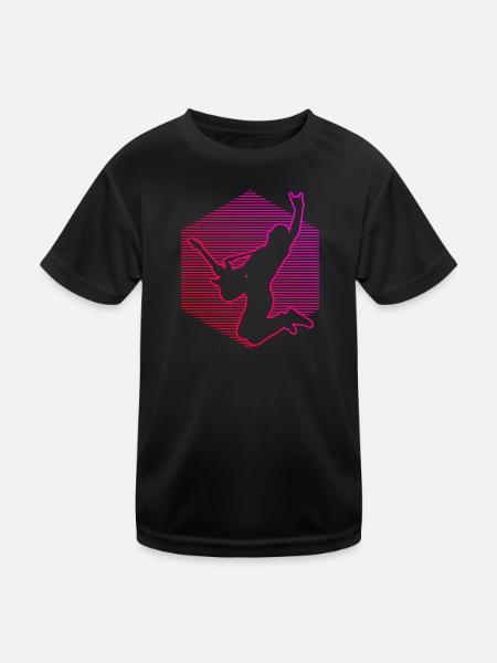 Guitar classical guitar Egitarre electronic guitar - Kinder Funktions-T-Shirt - Schwarz - Vorne