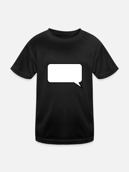 Balloon / / cartoon / / saying / / do statement - Kids Functional T-Shirt - black - Front