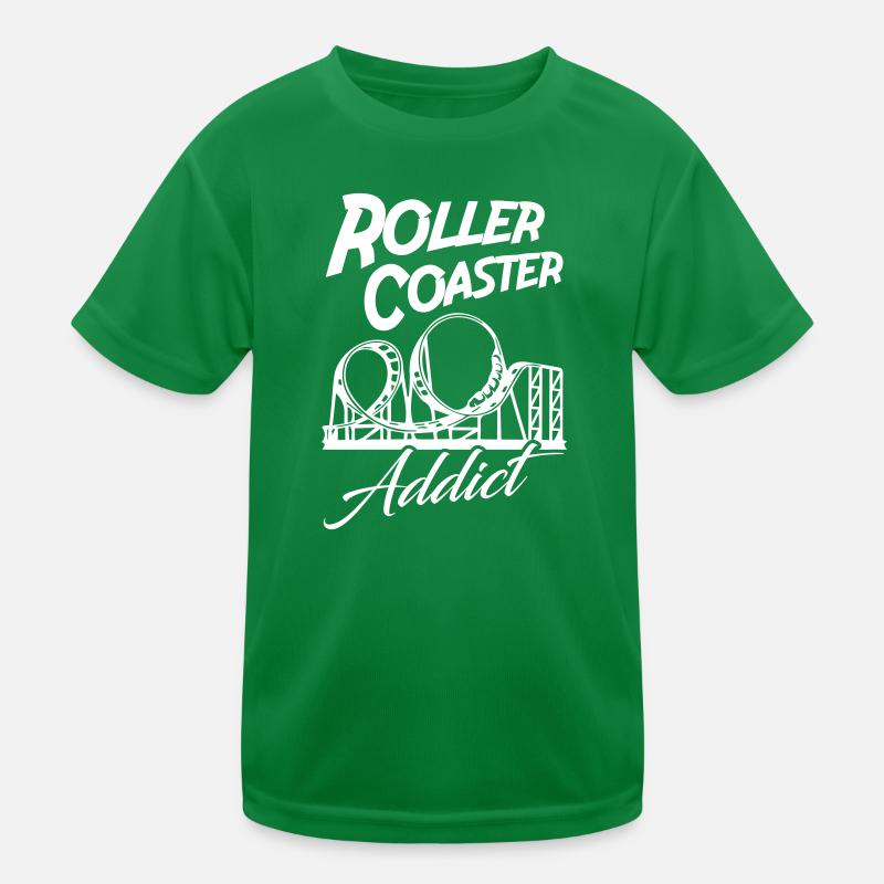 Roller Coaster Addict Kids Functional T-Shirt