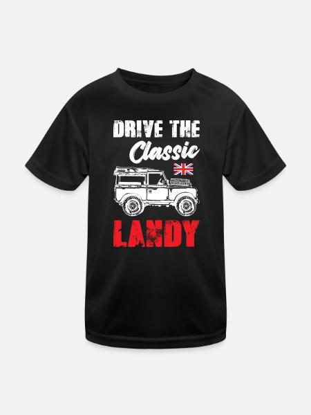 Conduisez le Landy classique - T-shirt sport Enfant - noir - Devant