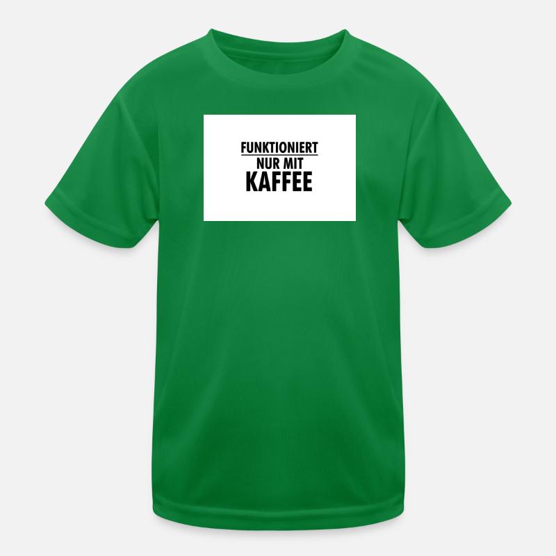 Works only with coffee Kids Functional T-Shirt