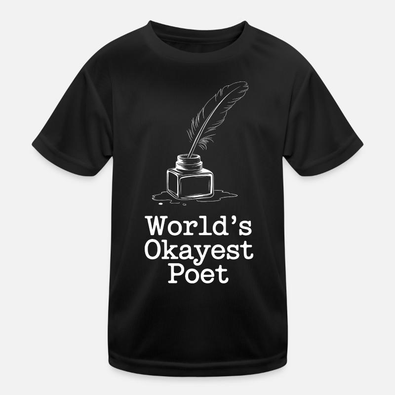 Das beste Dichter-Tee der Welt Kinder Funktions-T-Shirt