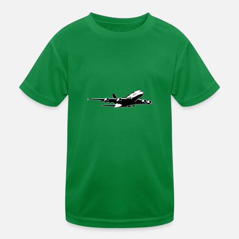 airplane Flugzeug A 380 (2 color) T-shirt sport Enfant