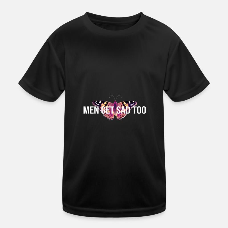 Men get sad too Kids Functional T-Shirt