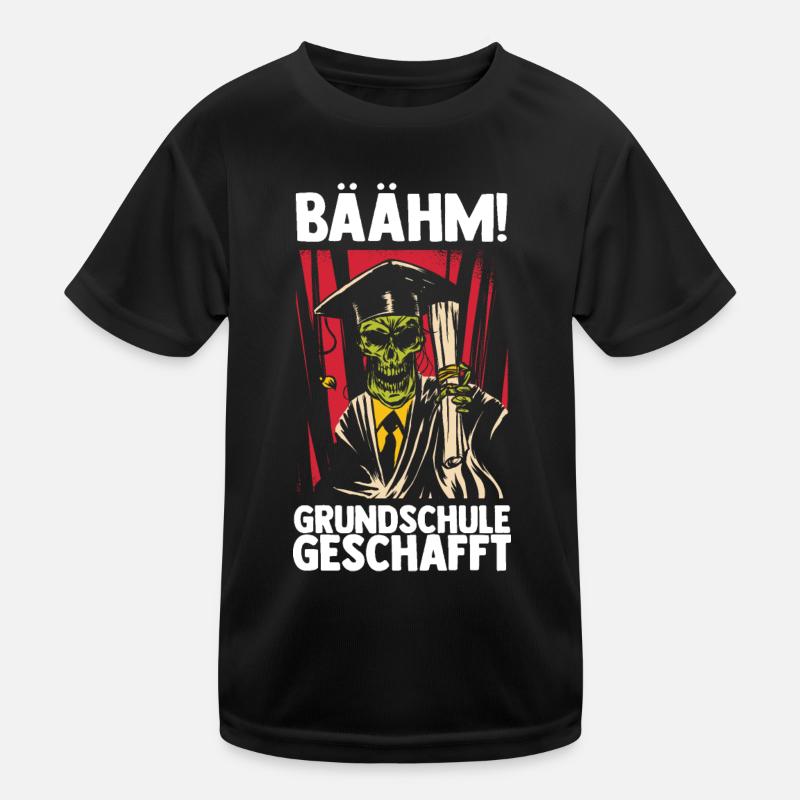 Grundschule geschafft, Schulkind, Geschenkidee Kinder Funktions-T-Shirt