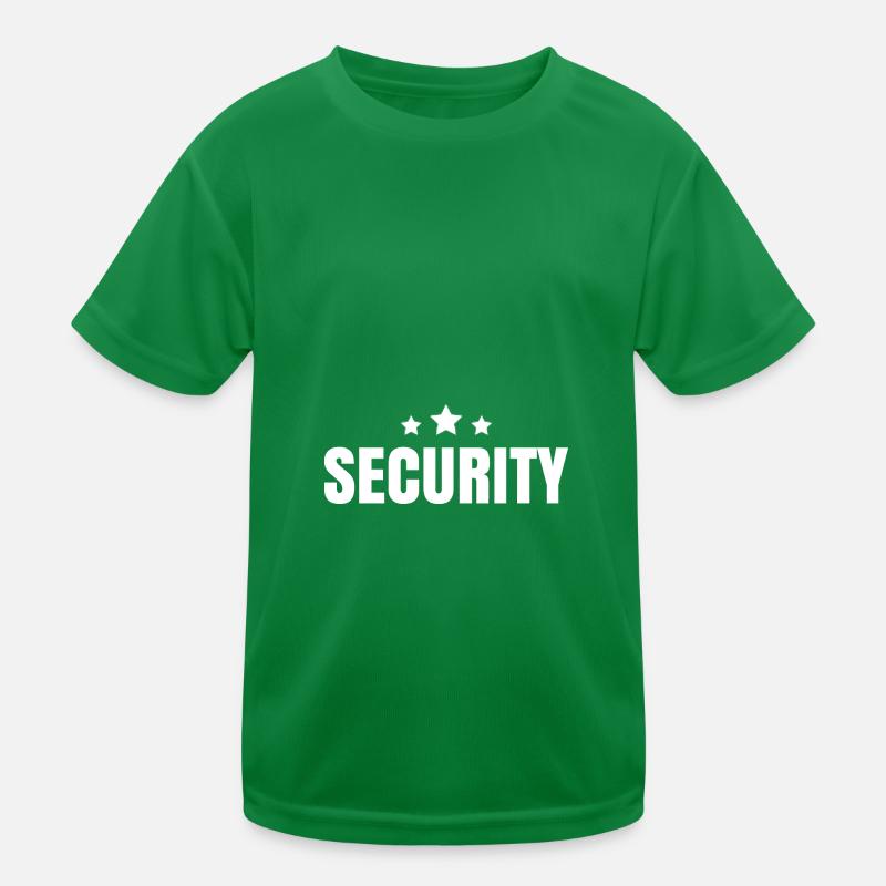 Security Bouncer Security Man Security Kids Functional T-Shirt
