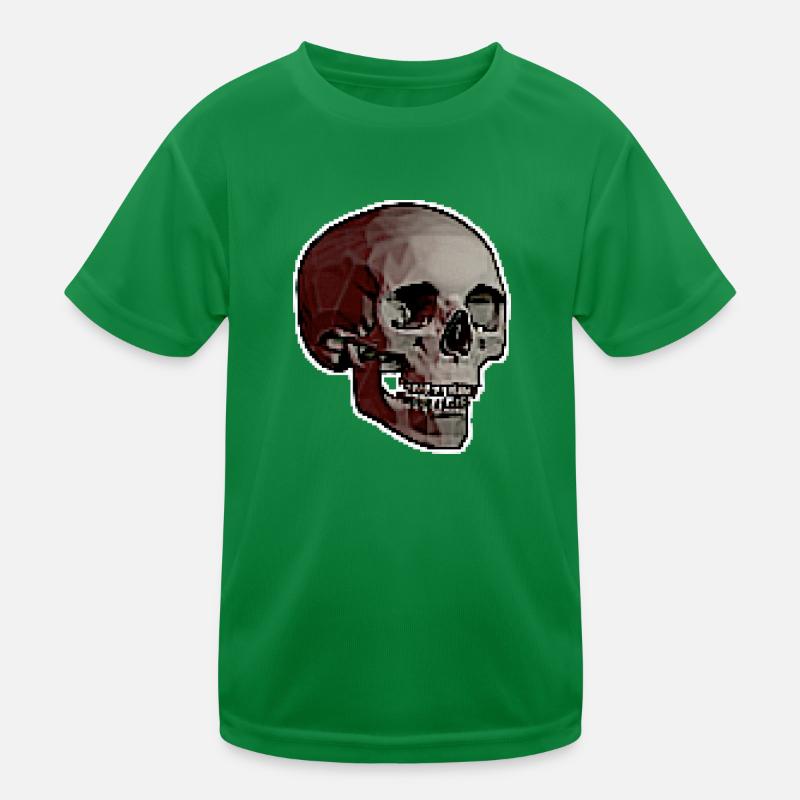 PIXEL SKULL Kinder Funktions-T-Shirt