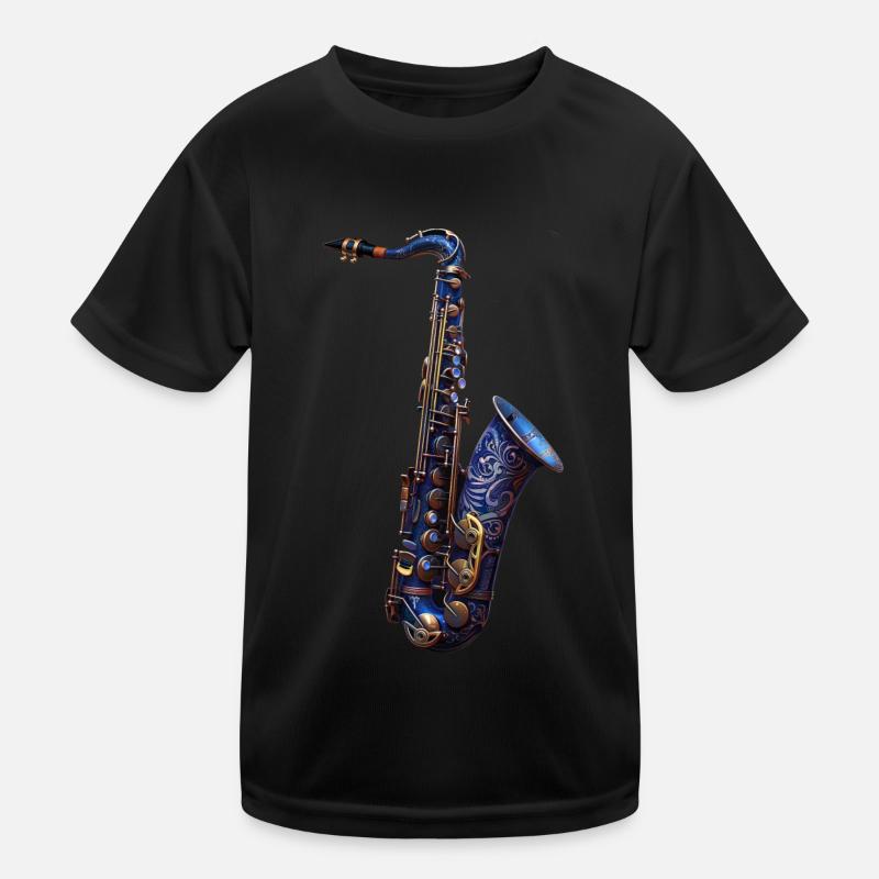 Saxophon Kinder Funktions-T-Shirt