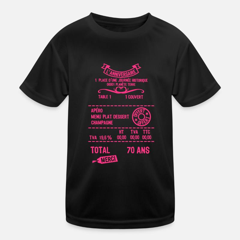 70 years adding notes resto fact restored Kids Functional T-Shirt