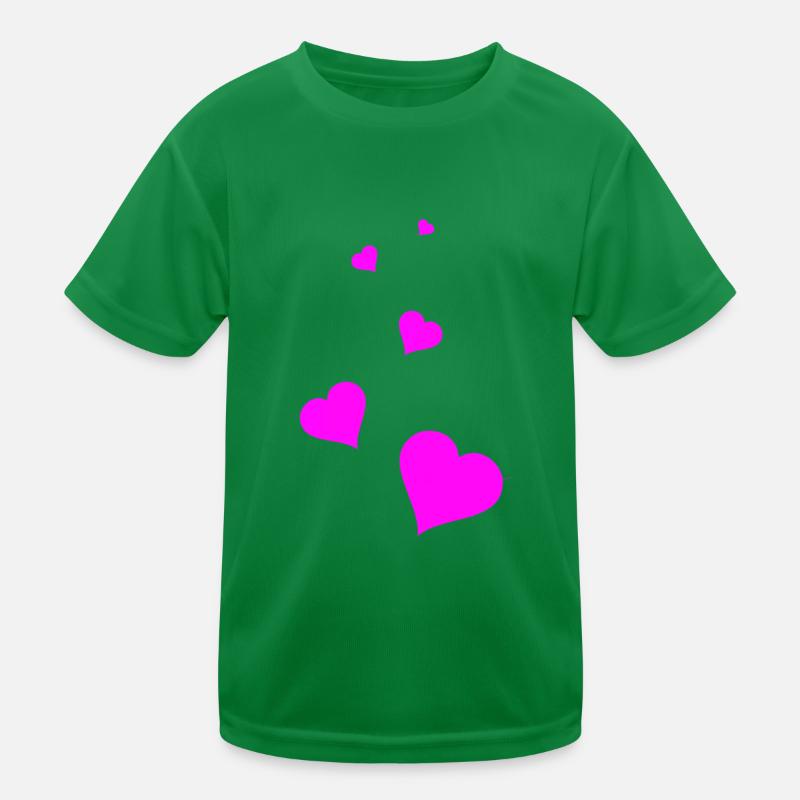 Coeurs roses T-shirt sport Enfant