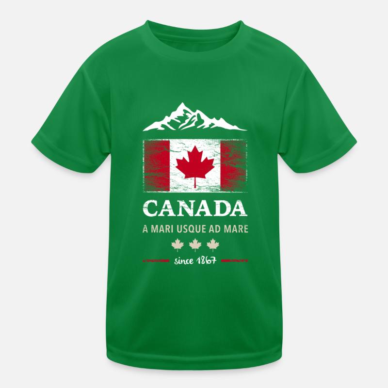 Canada Canada America maple leaf flag flag Kids Functional T-Shirt
