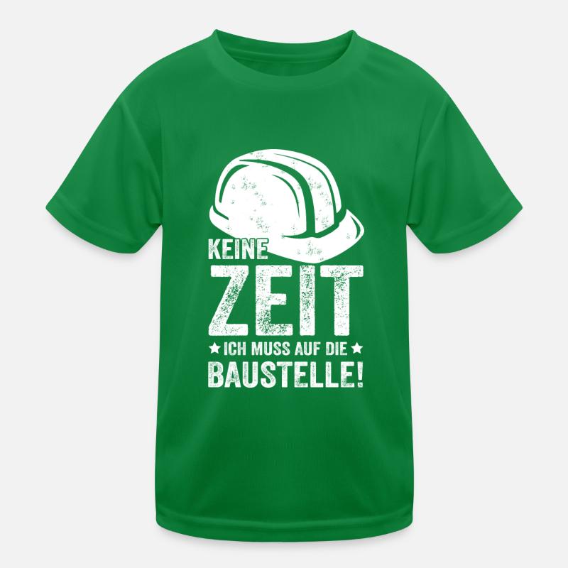 Baustelle Geschenk Hausbau Bauherr Kinder Funktions-T-Shirt
