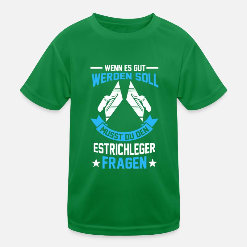 Boedenleger Estrichleger Kinder Funktions-T-Shirt