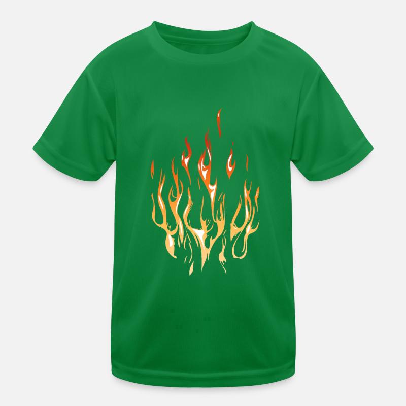 flame fire flame Kids Functional T-Shirt
