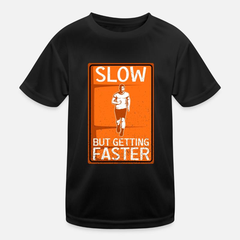 Schneller werden Läufer Geschenk Kinder Funktions-T-Shirt
