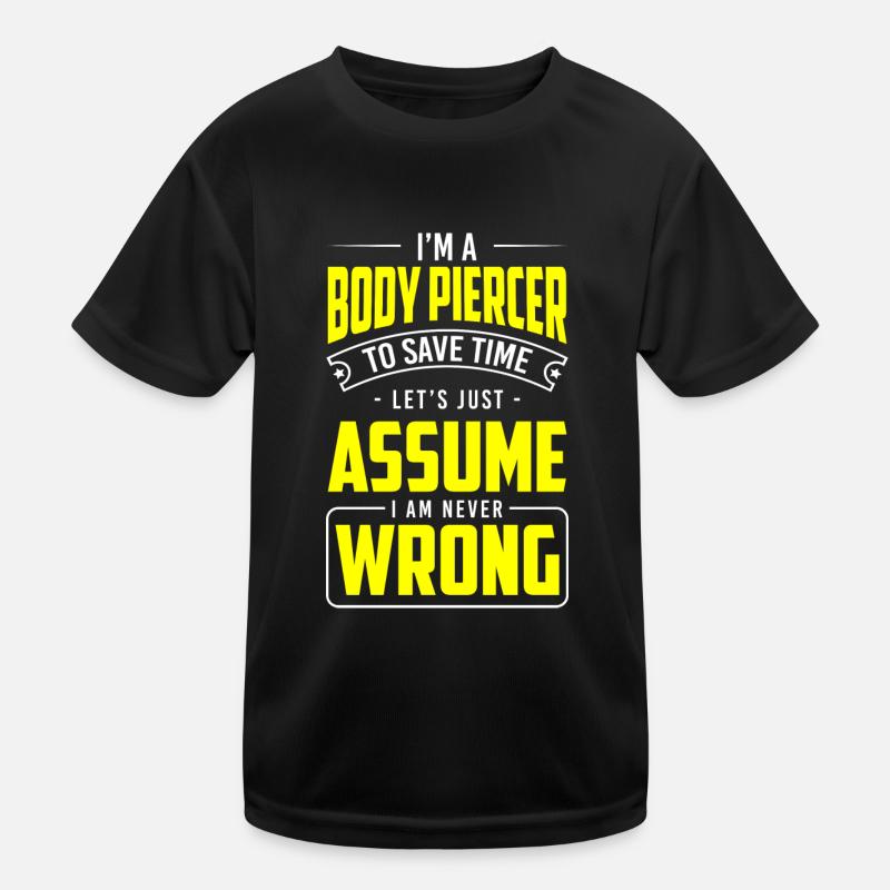 Piercing Tattoo Ring Kids Functional T-Shirt