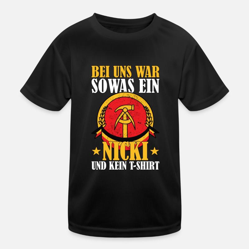 DDR Nicki Nostalgie Ostalgie Geschenk Kinder Funktions-T-Shirt