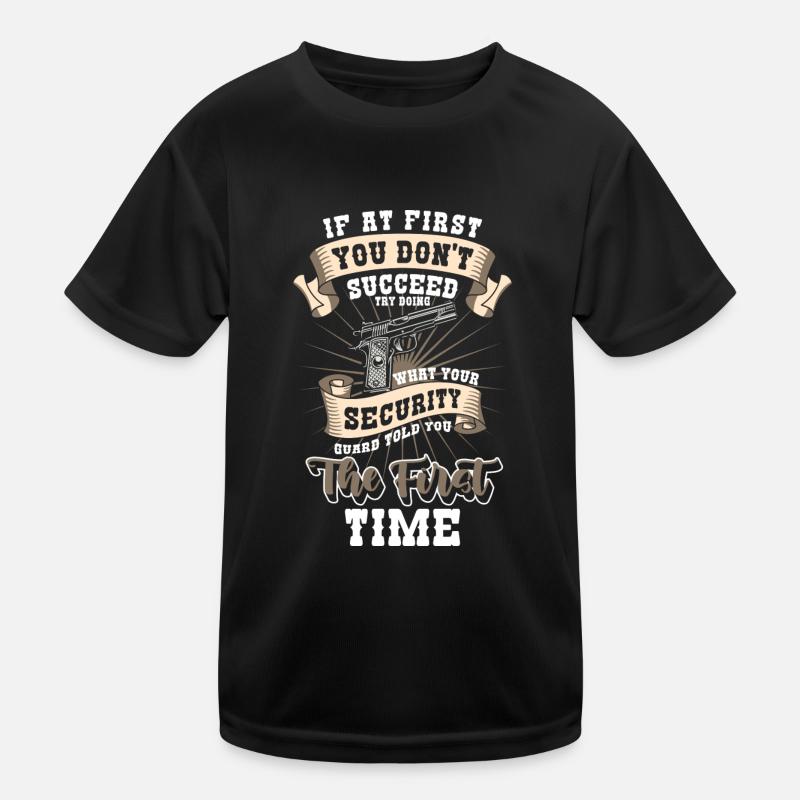 Security guard work Kids Functional T-Shirt