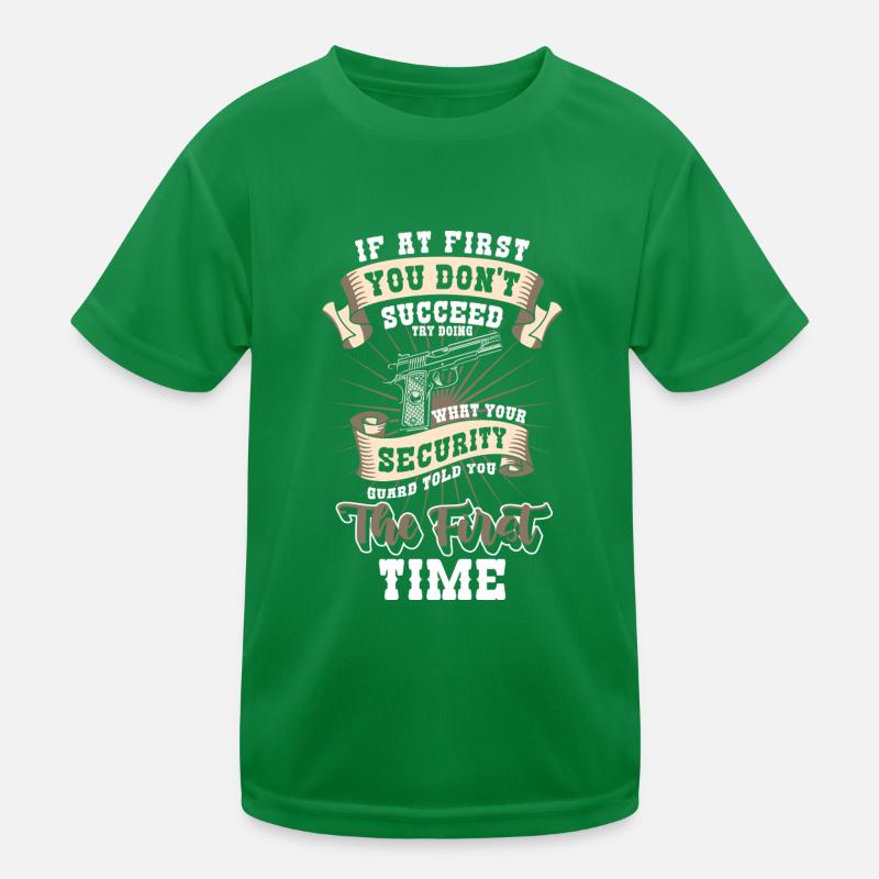 Security guard work Kids Functional T-Shirt