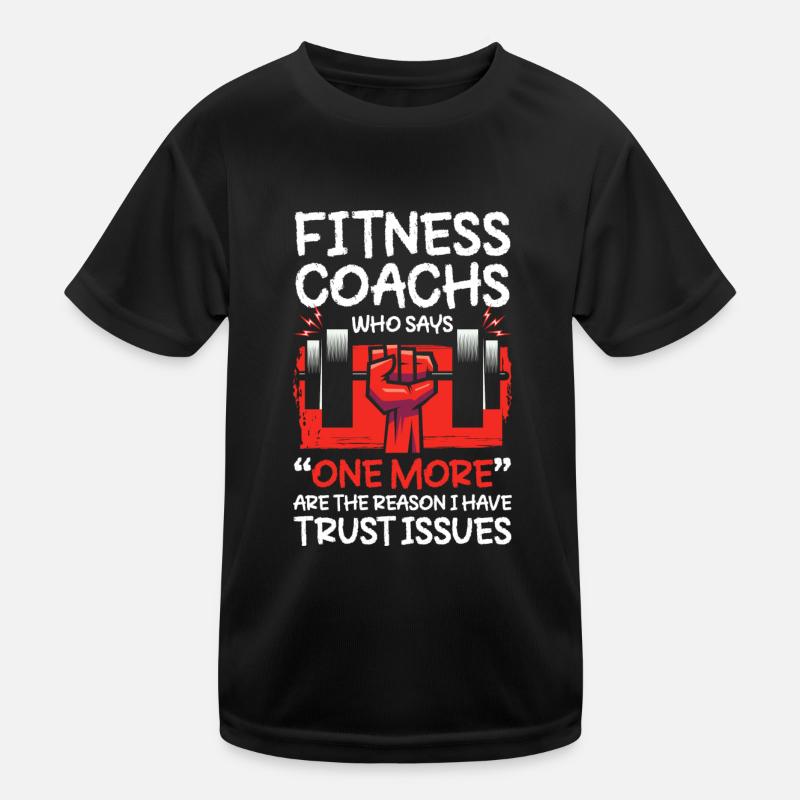 Fitness Trainer Endurance Training Kids Functional T-Shirt