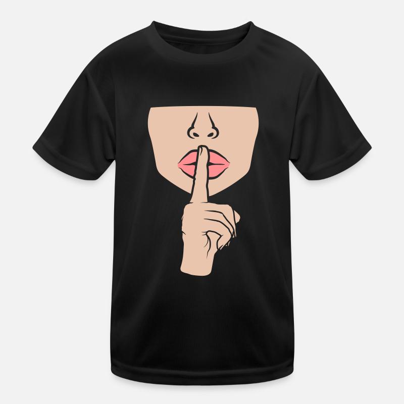 Still sein Geste Frau Kinder Funktions-T-Shirt