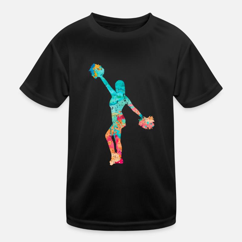 Cheerleaders in PopArt Kids Functional T-Shirt