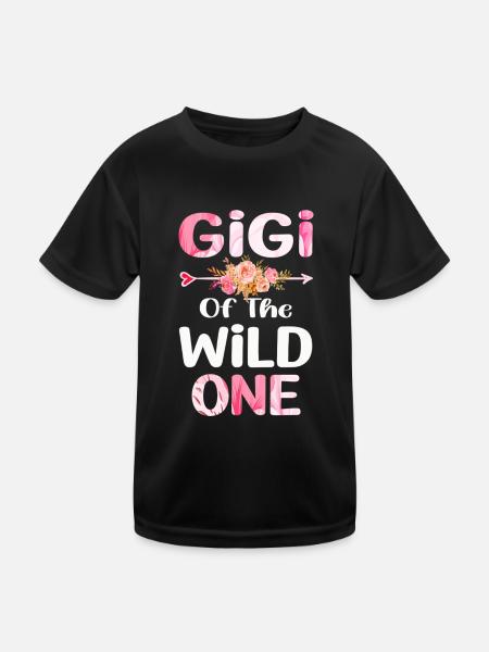 Gigi Of The Wild One Mother s Day Mom Grandma - Kids Functional T-Shirt - black - Front