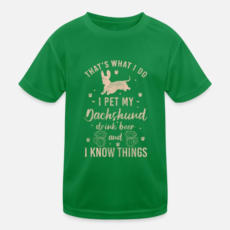 Dackel Hundehalter Hundeschule Kinder Funktions-T-Shirt