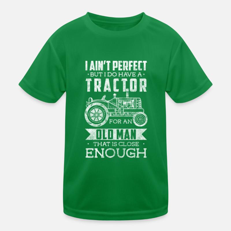 Bauer Bauernhof Acker Ernte Kinder Funktions-T-Shirt