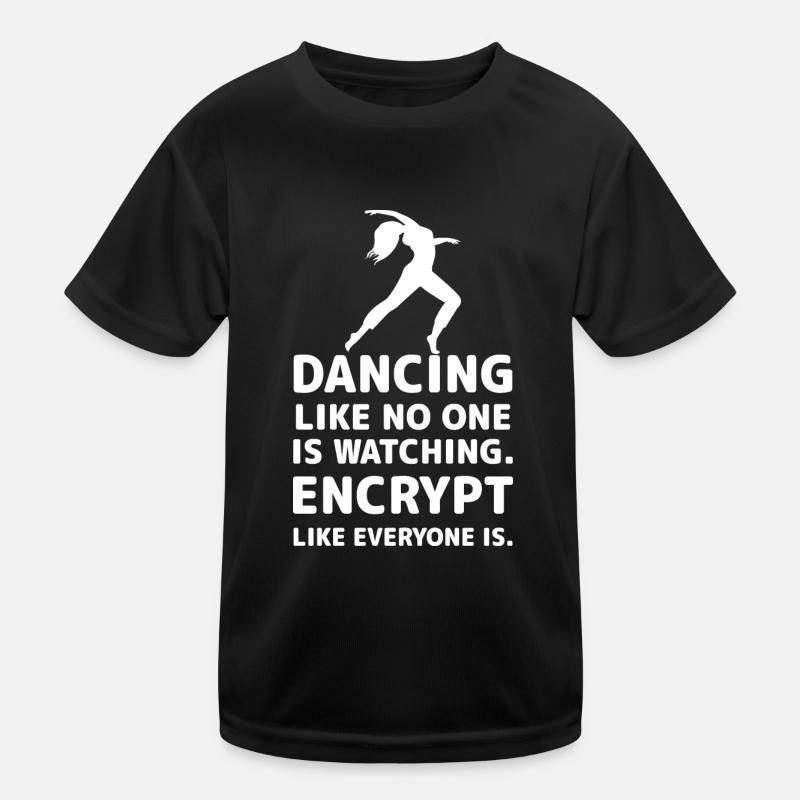 Dancing Dance Music Kids Functional T-Shirt