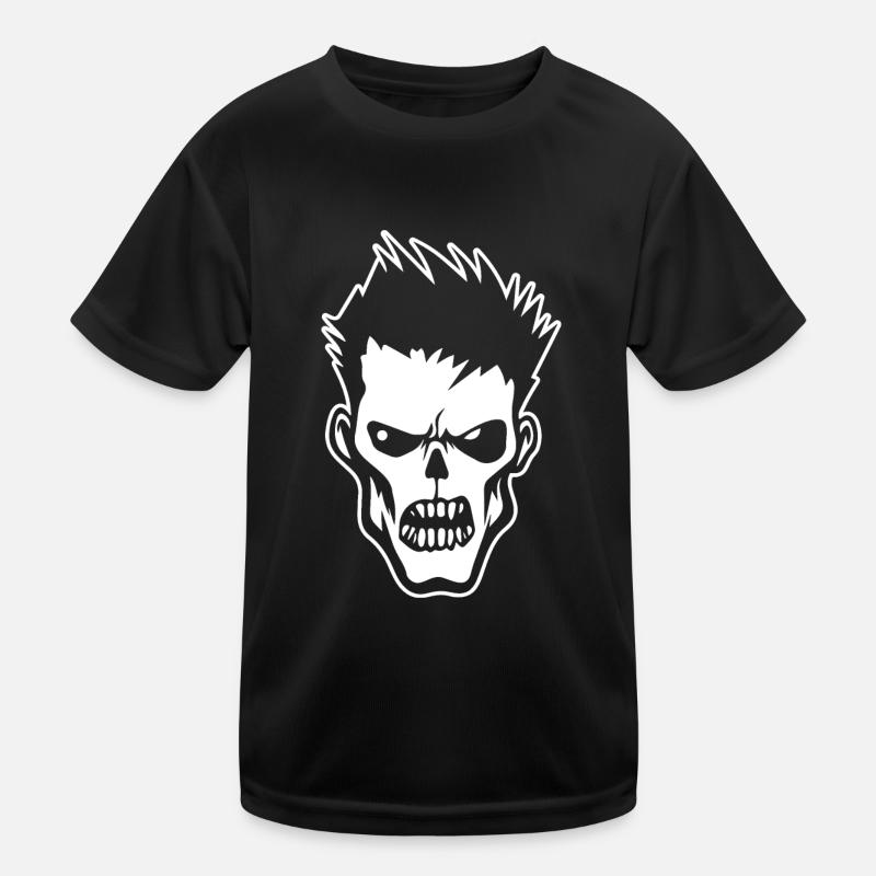 Zombie Undead Halloween Horror Kids Functional T-Shirt