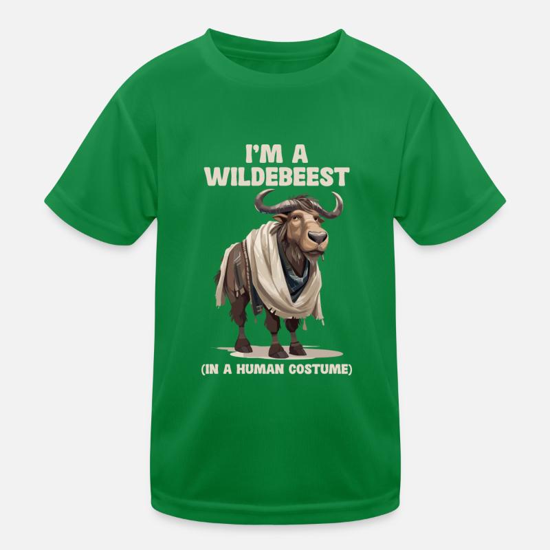 Ich Bin Ein Gnu Witziges Halloween Kostüm Gnu Kinder Funktions-T-Shirt
