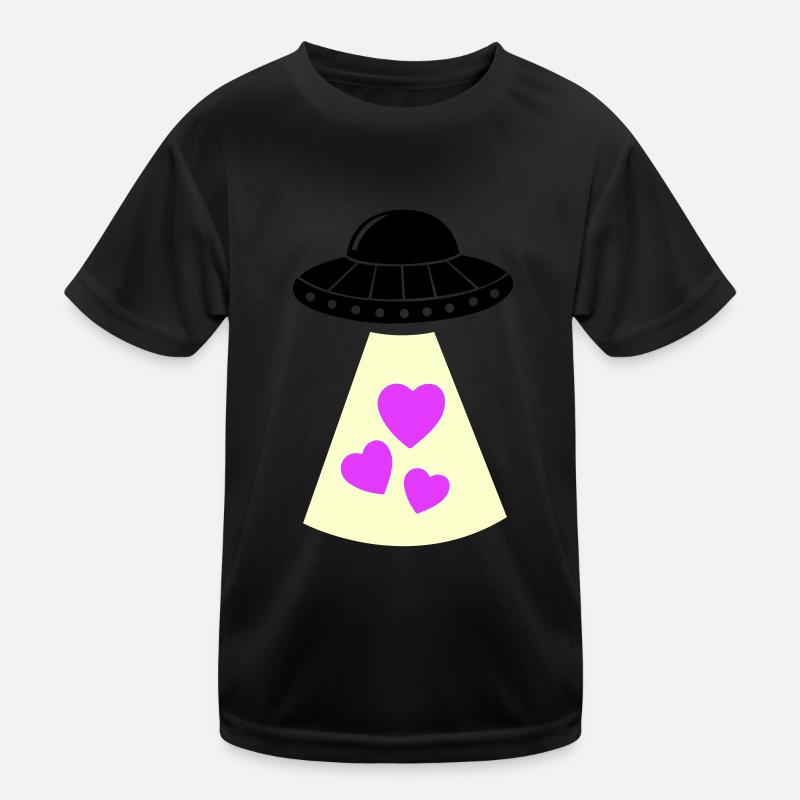 UFO Heart Kids Functional T-Shirt