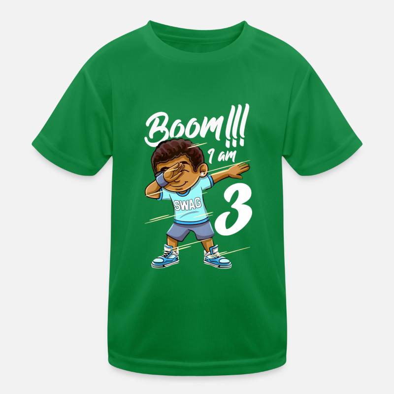 Boom Im 3 ans garçon noir dabbing T-shirt sport Enfant