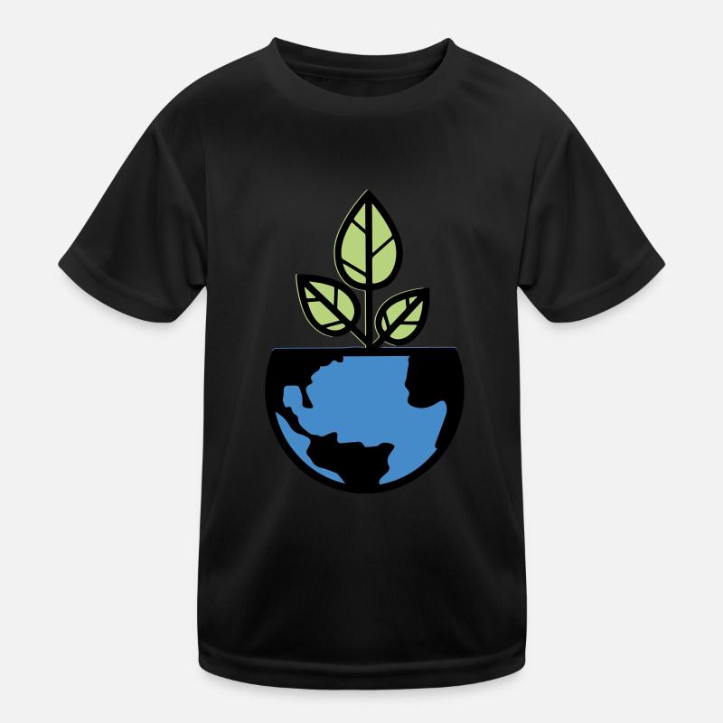 planet erde Kinder Funktions-T-Shirt