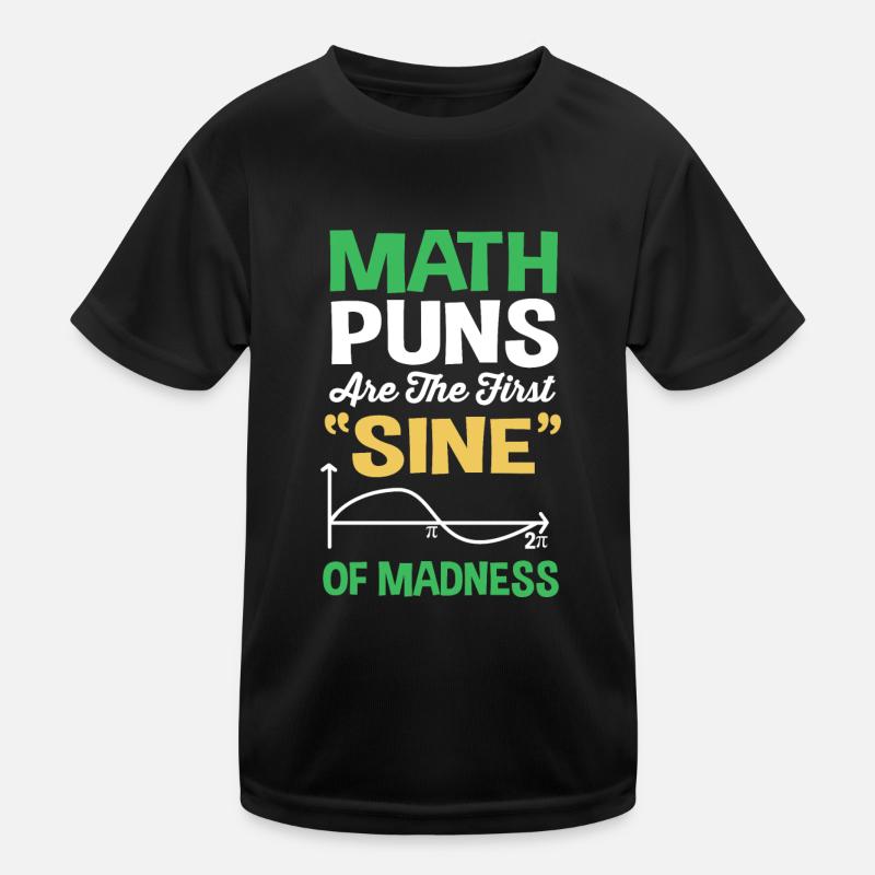 Mathematik - Kinder Funktions-T-Shirt - Schwarz