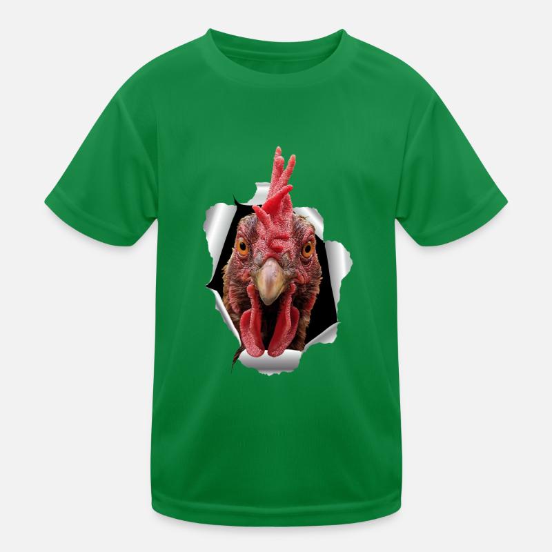 Papier déchiré de poulet T-shirt sport Enfant