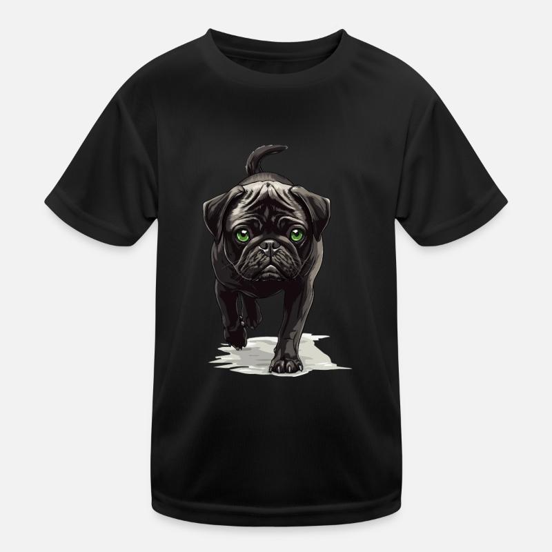 Mops Kinder Funktions-T-Shirt