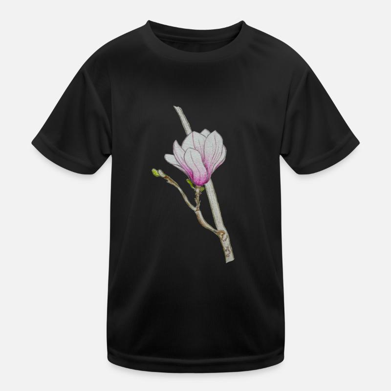 Magnolia rose T-shirt sport Enfant