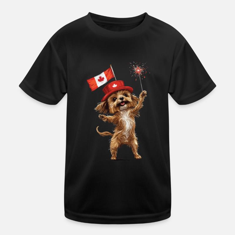 Hund Kinder Funktions-T-Shirt