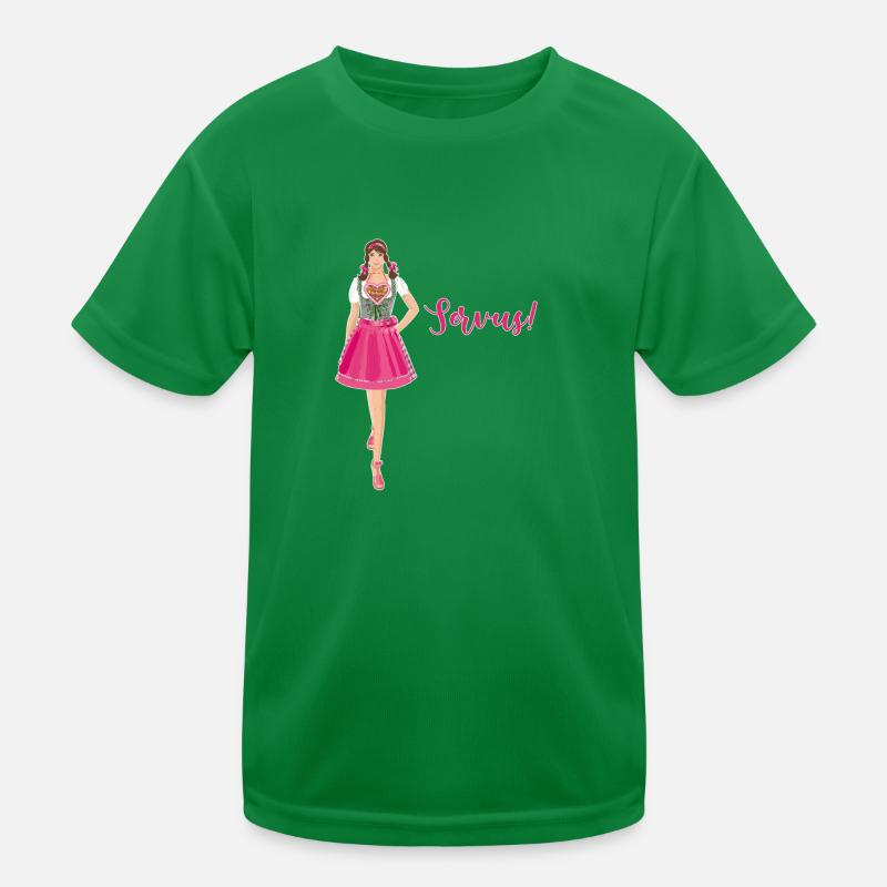 Dirndl,Oktoberfeschd,servus, pfiat di, Frau ,Madl T-shirt sport Enfant