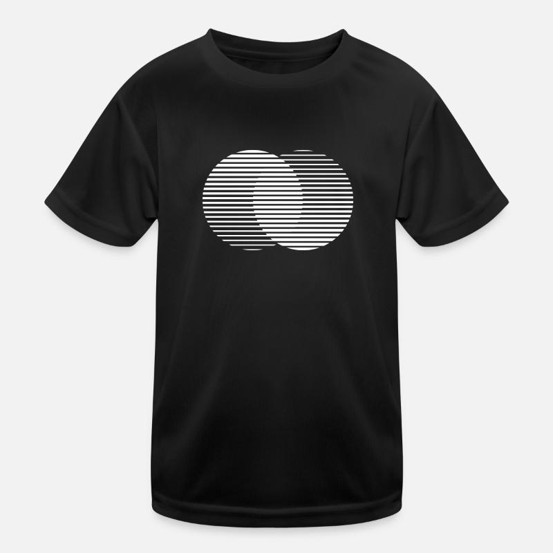 Two Circles / weiß Kinder Funktions-T-Shirt