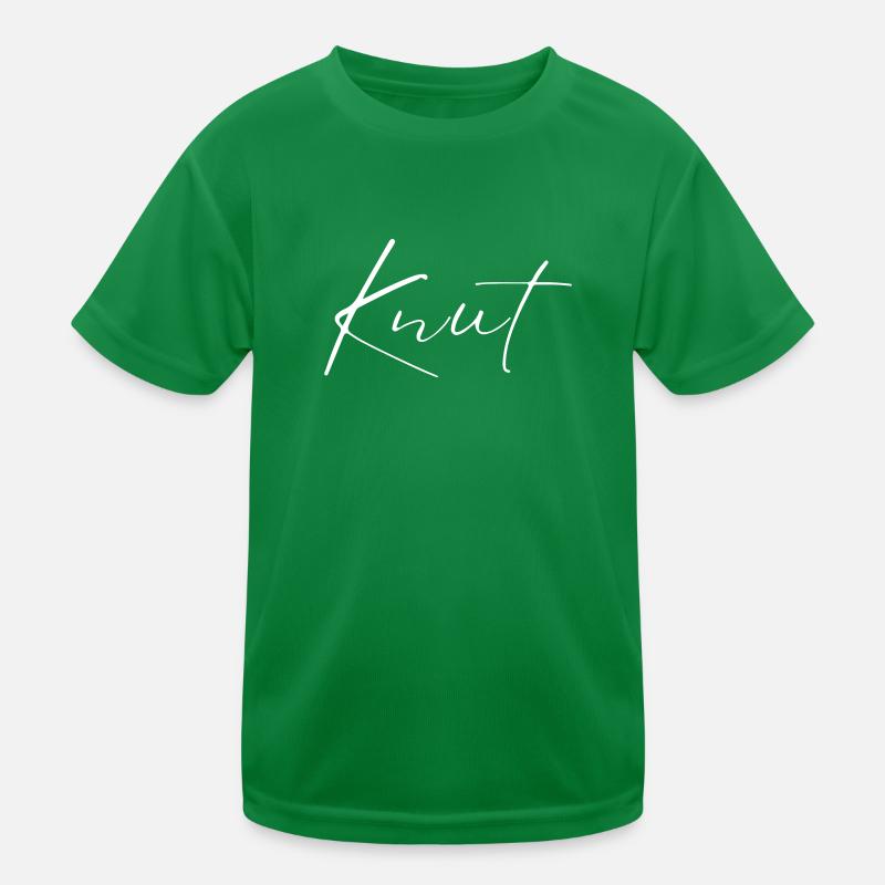 Nom Knut avec K Nom de garçon Garçon Naissance Bébé Garçon T-shirt sport Enfant