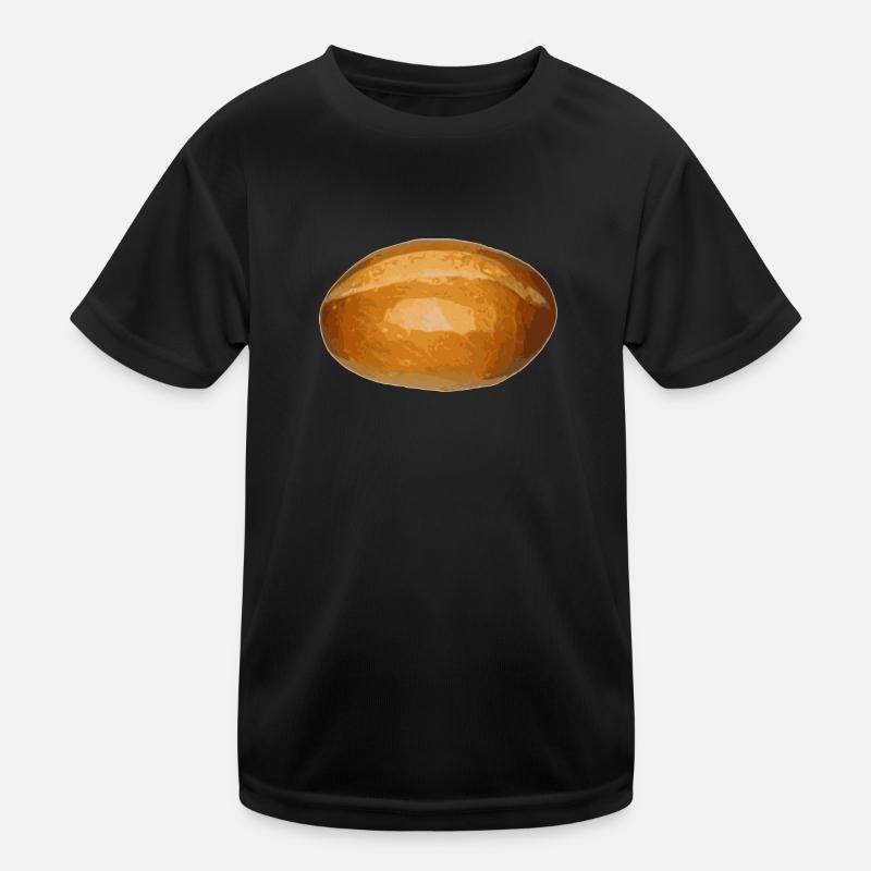 brot broetchen crossaint baecker baguette bread bu Kinder Funktions-T-Shirt