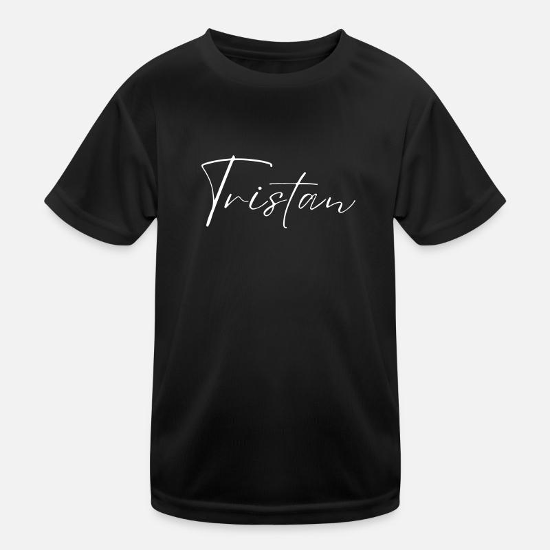 Nom de Tristan avec T Nom de garçon Naissance Baby Shower T-shirt sport Enfant
