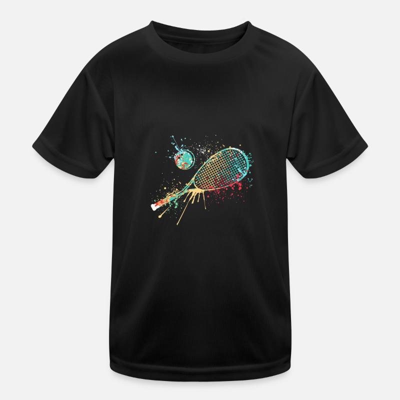 Splash art Squash sports for squash racket Kids Functional T-Shirt