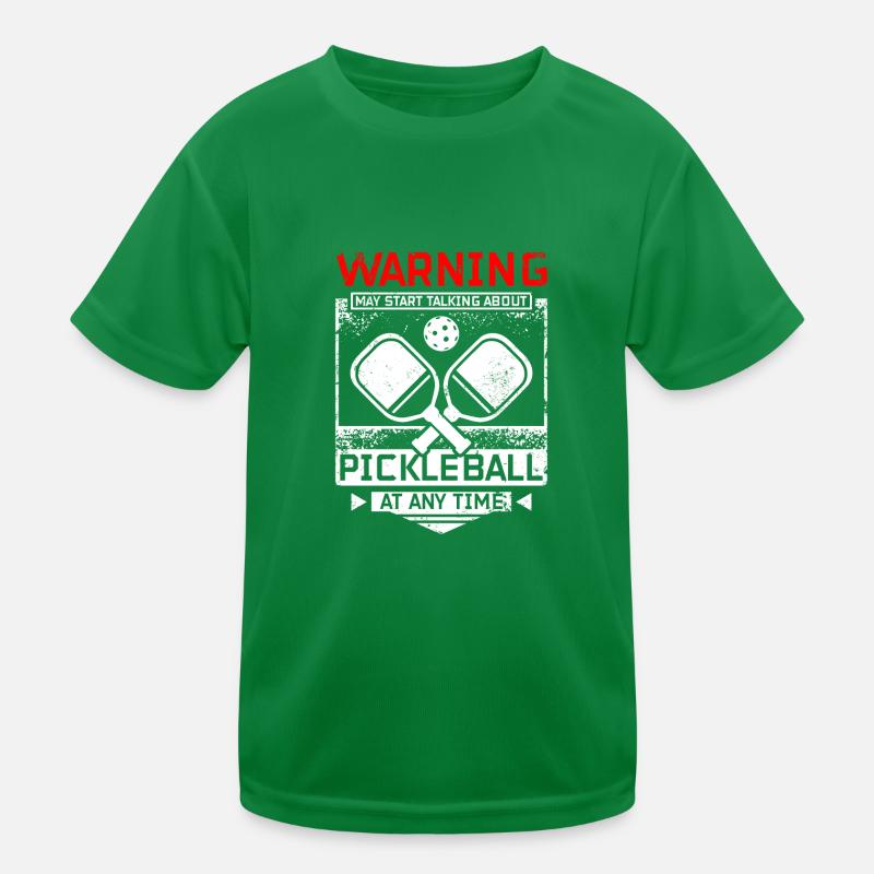 Start talking about pickleball Kids Functional T-Shirt