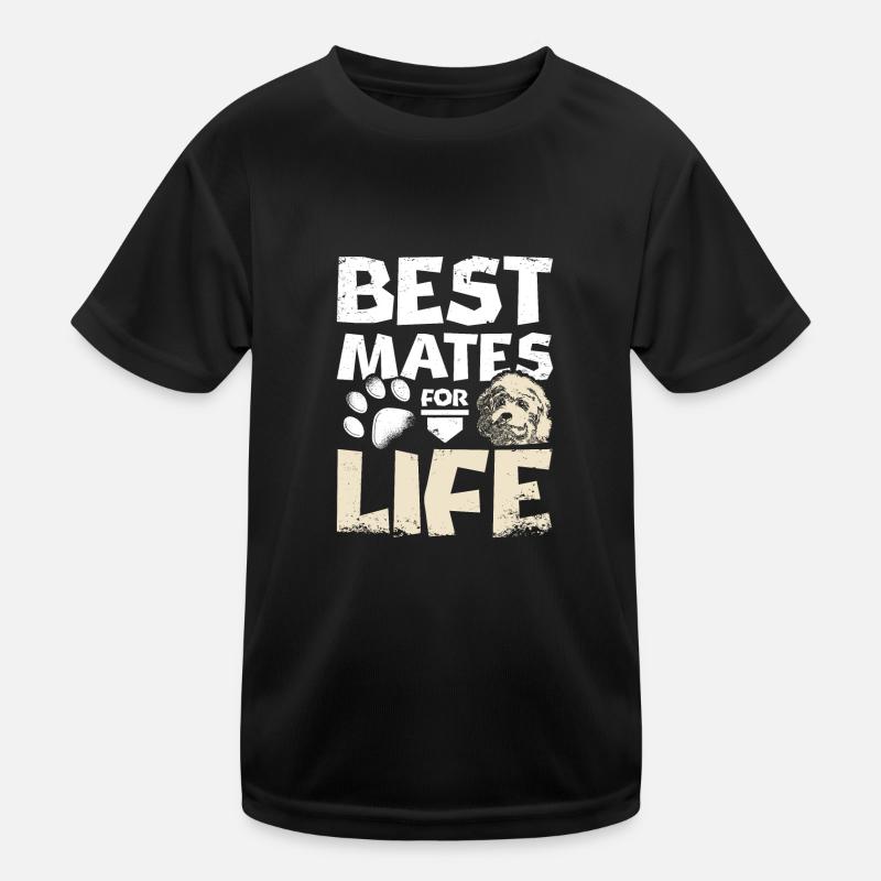 Best mates for life cockapoo - Kids Functional T-Shirt - black