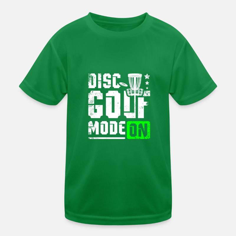 Discs golf mode on Kinder Funktions-T-Shirt