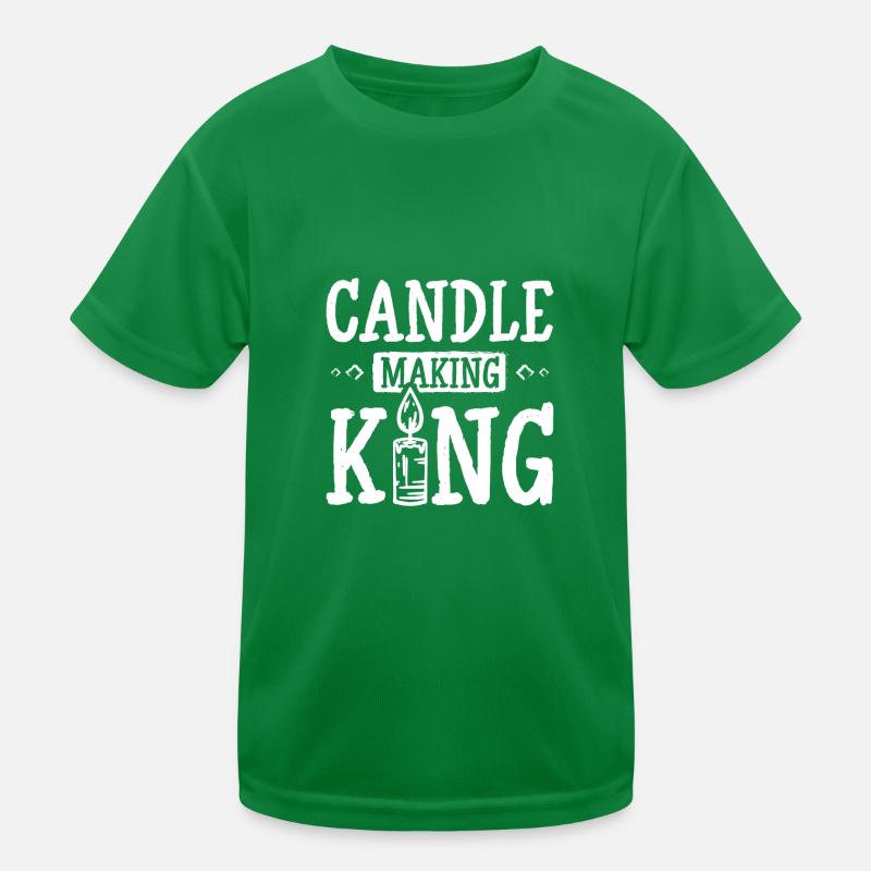 Candle making king Kinder Funktions-T-Shirt